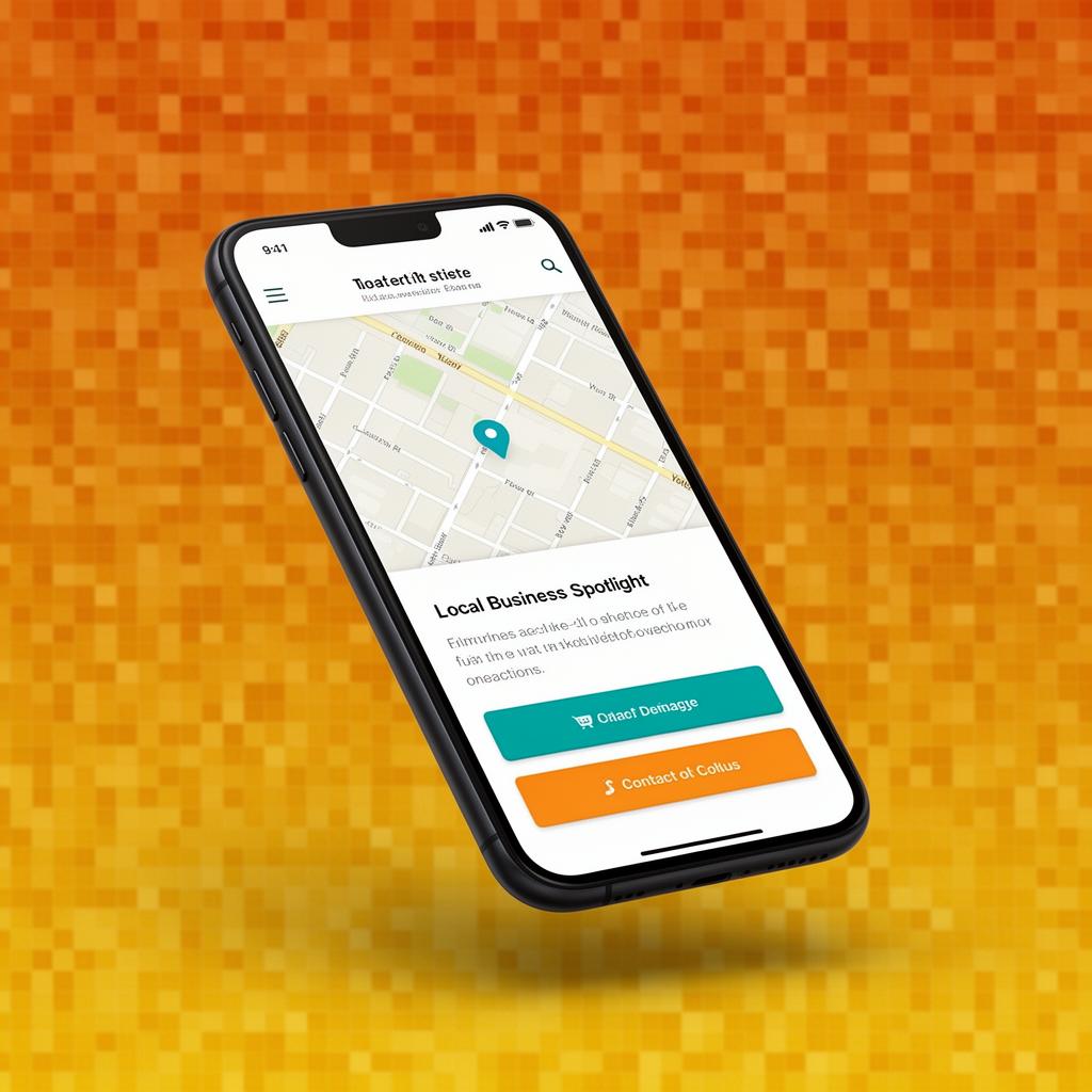 Mobile preview of a Digital Business Spotlight Page